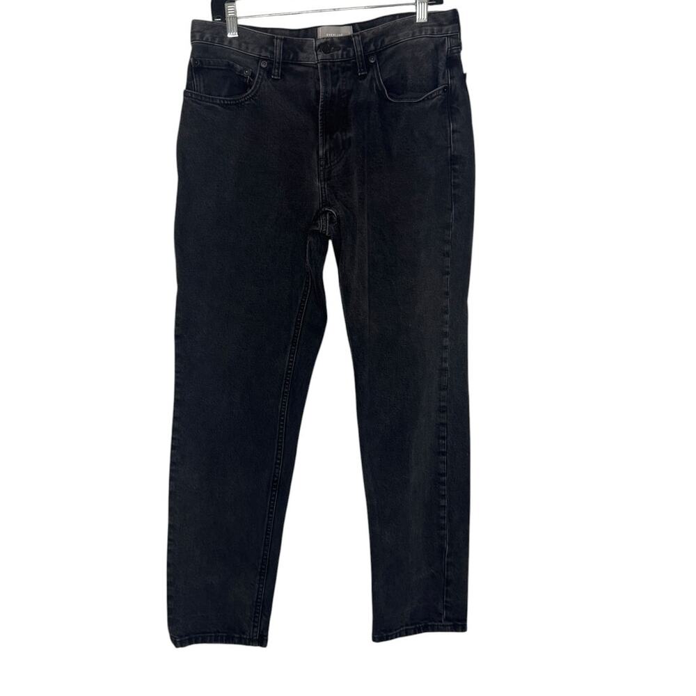 Everlane Men’s 31x30 The Organic Taper Black Wash Organic Cotton Jeans